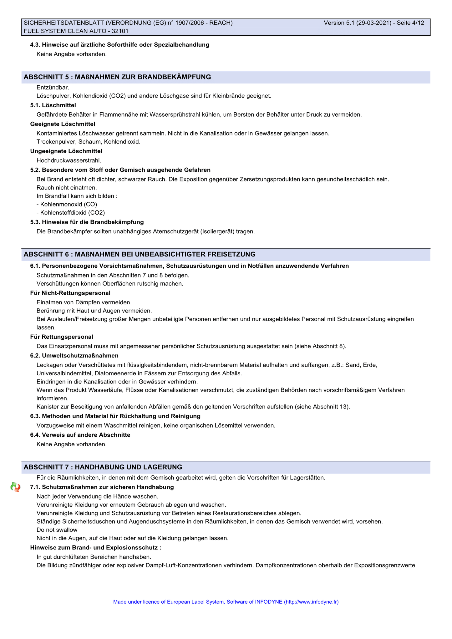 Benzin Systemreiniger