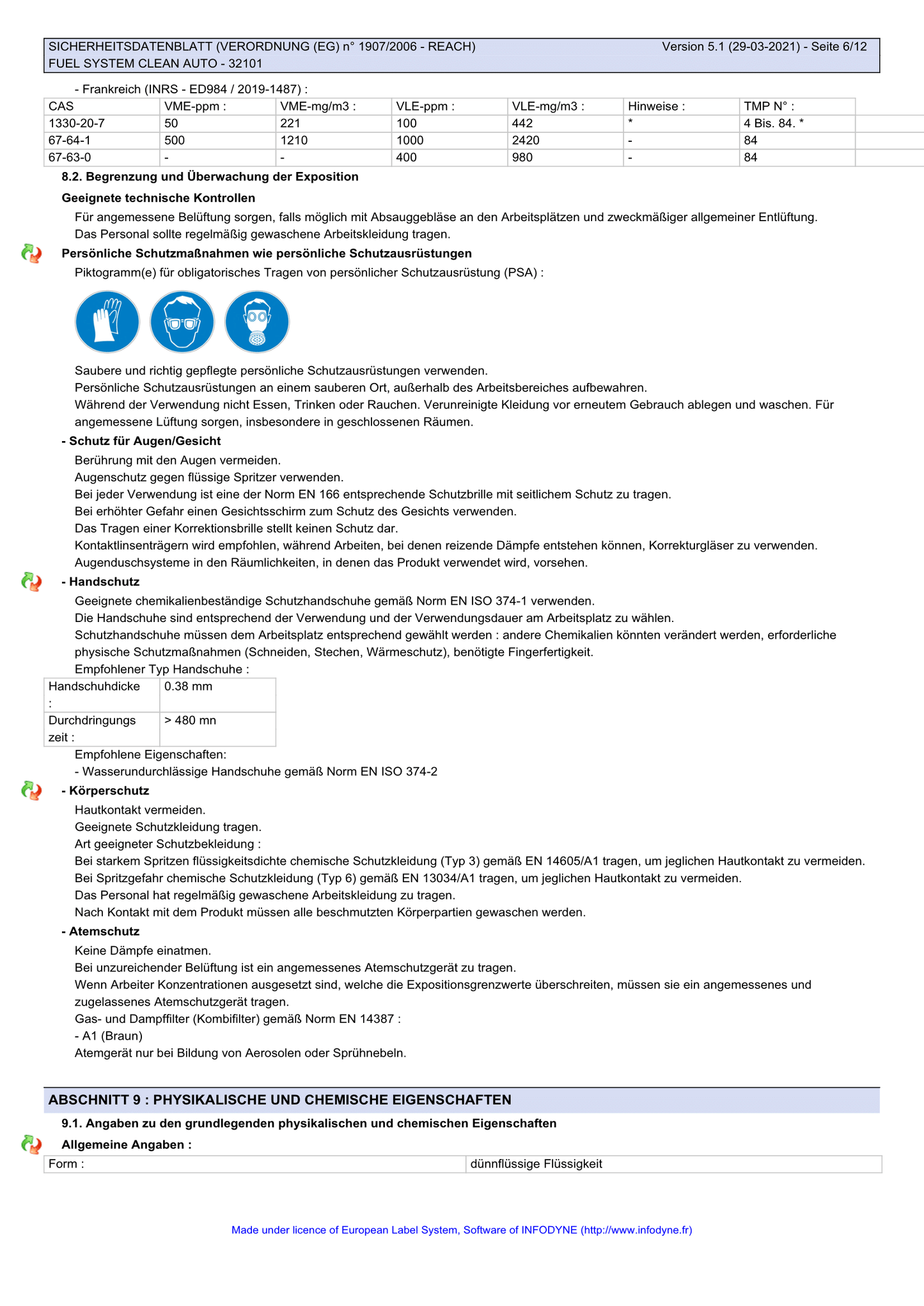 Benzin Systemreiniger