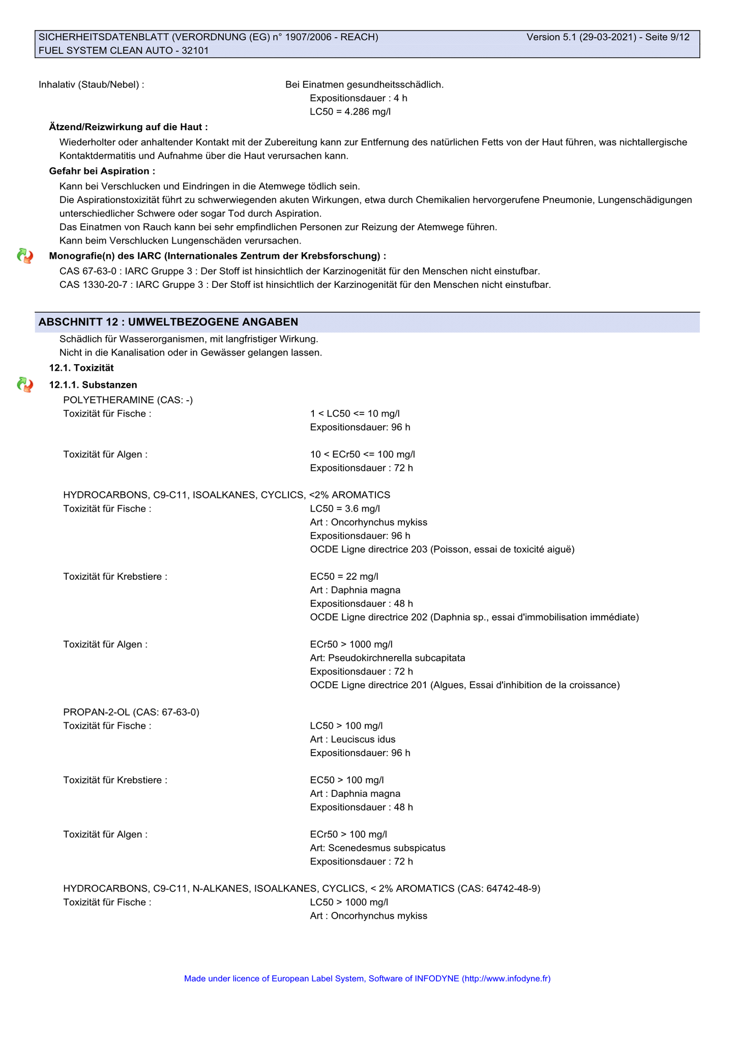 Benzin Systemreiniger