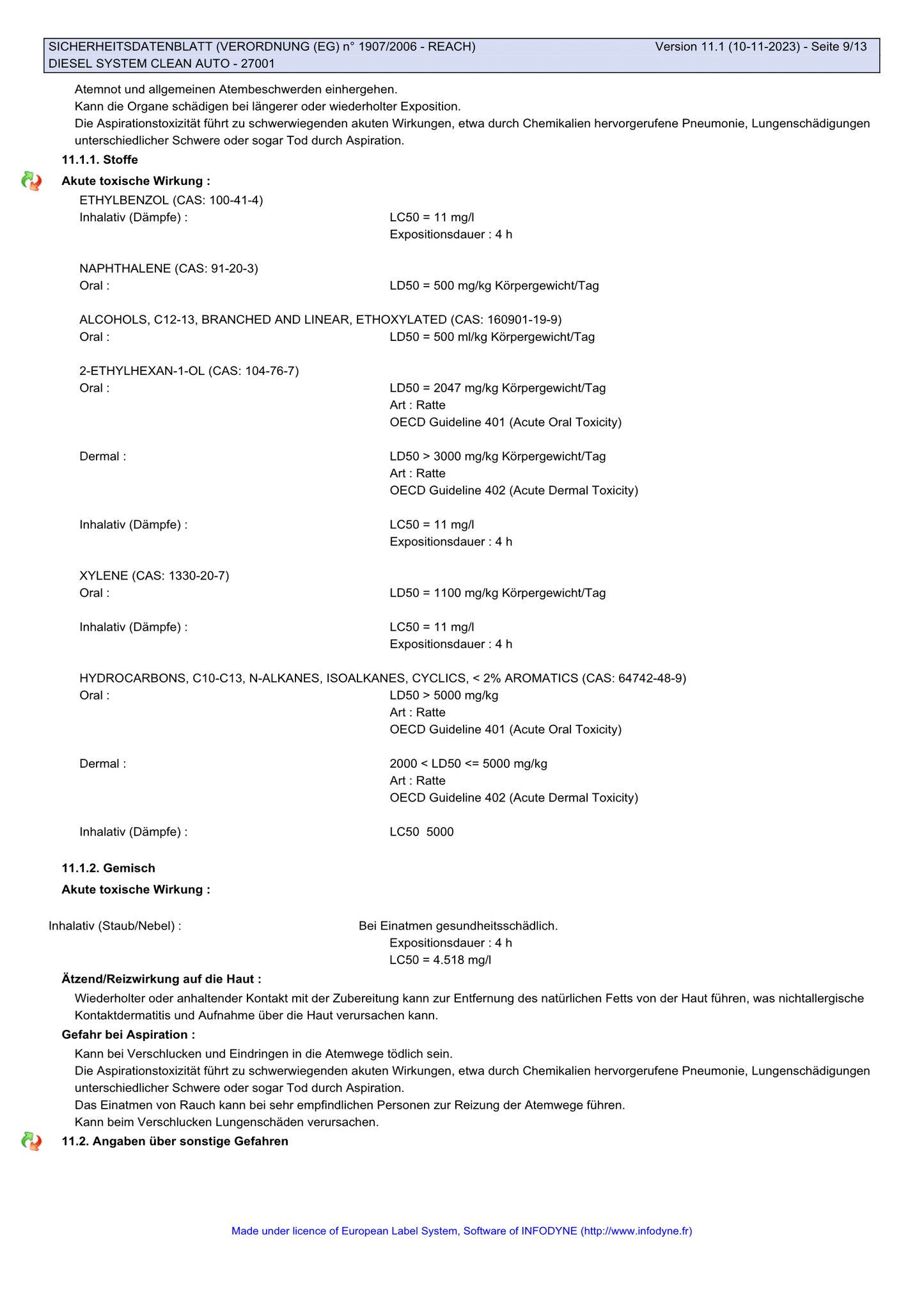 Diesel Systemreiniger