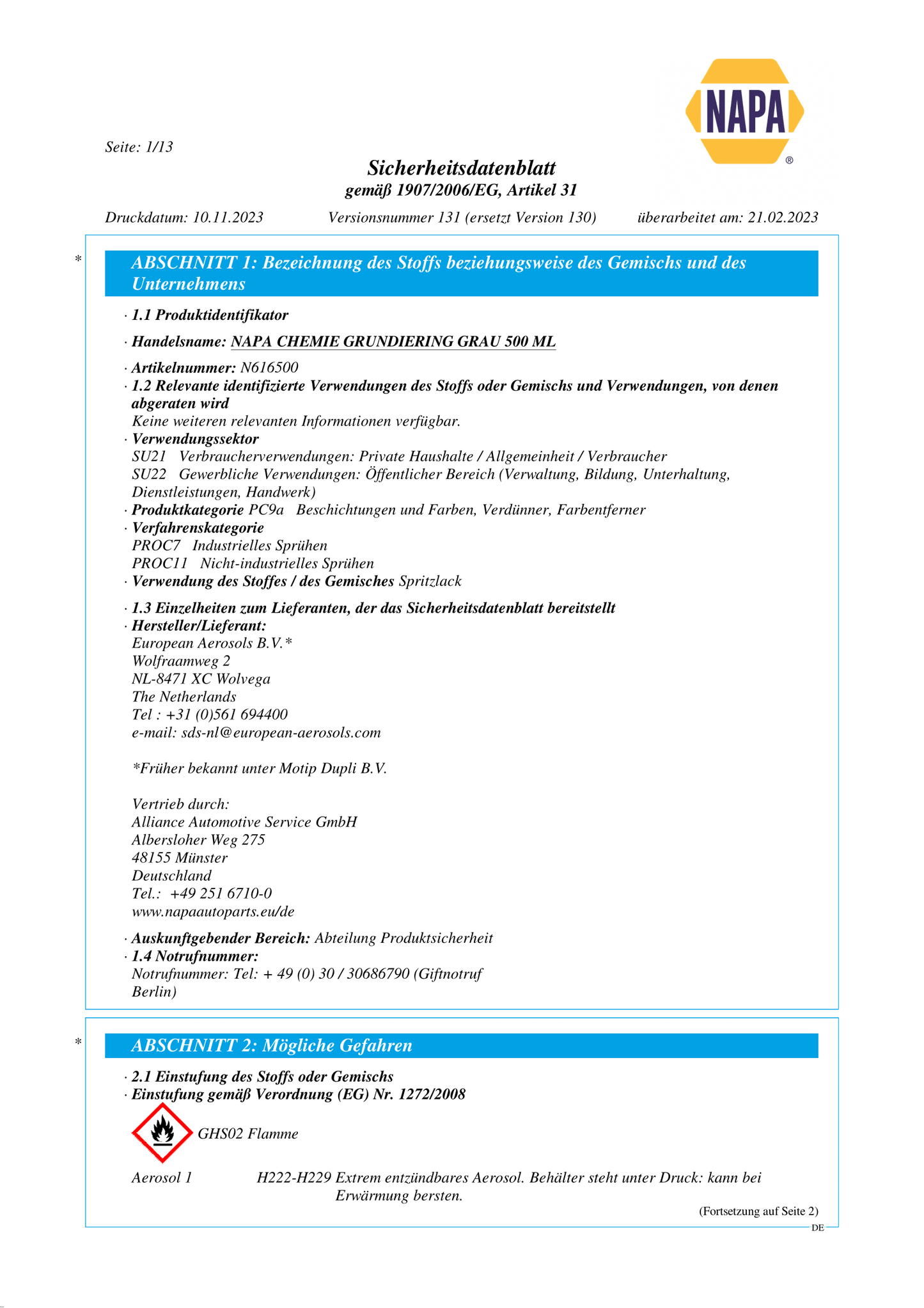 Grundierung Grau 500ML