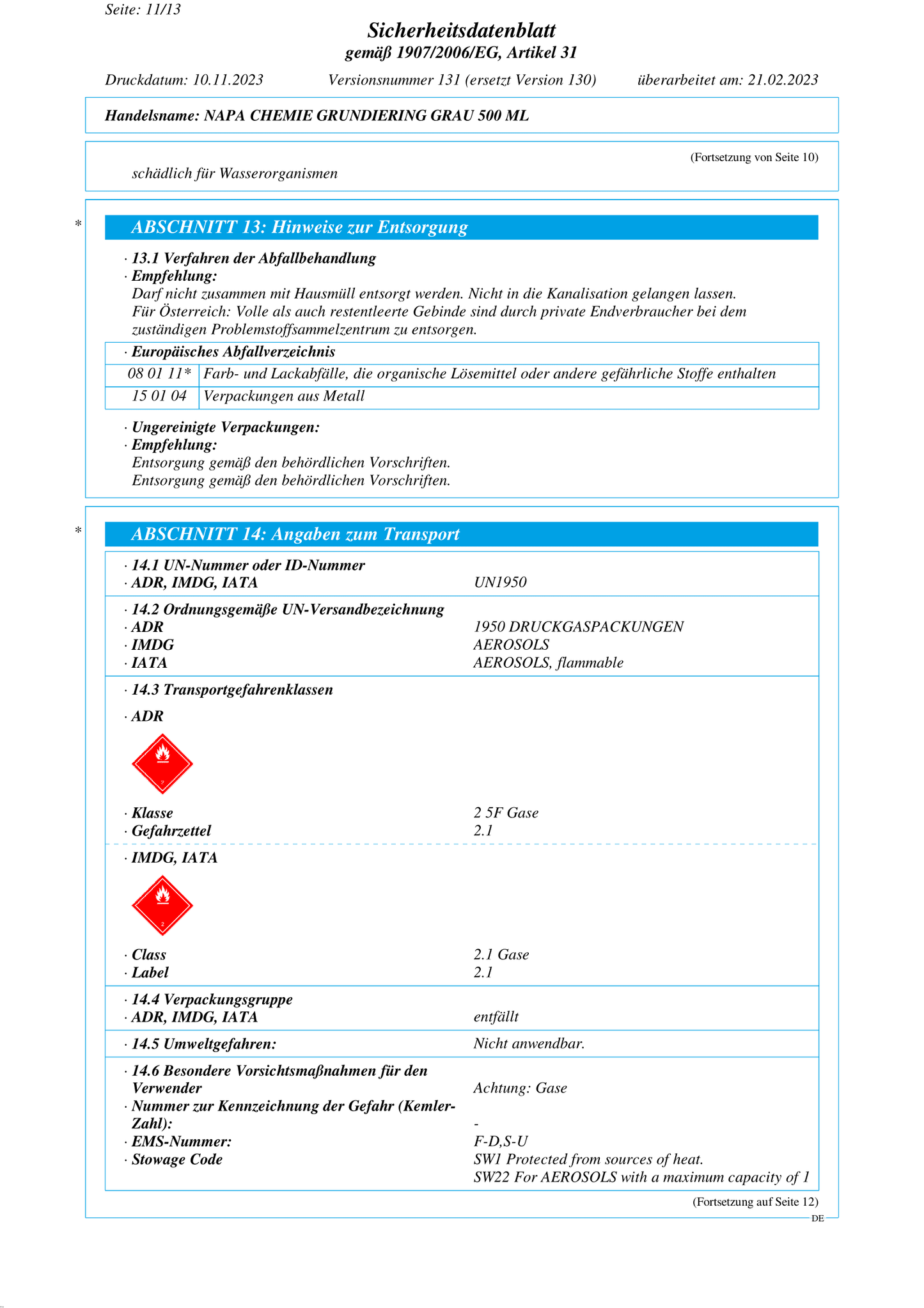 Grundierung Grau 500ML