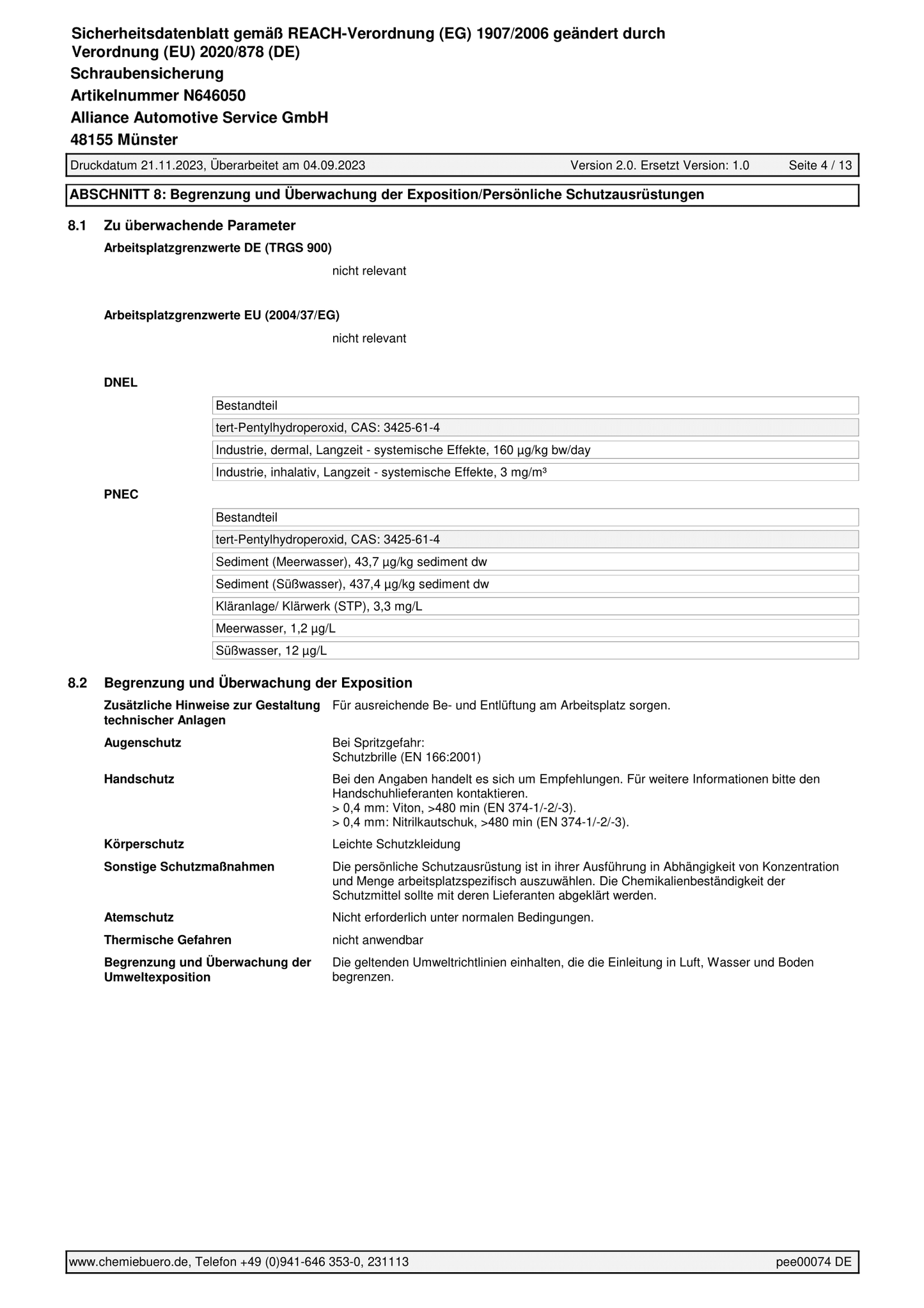 Schraubensicherung Mittelfest 50g