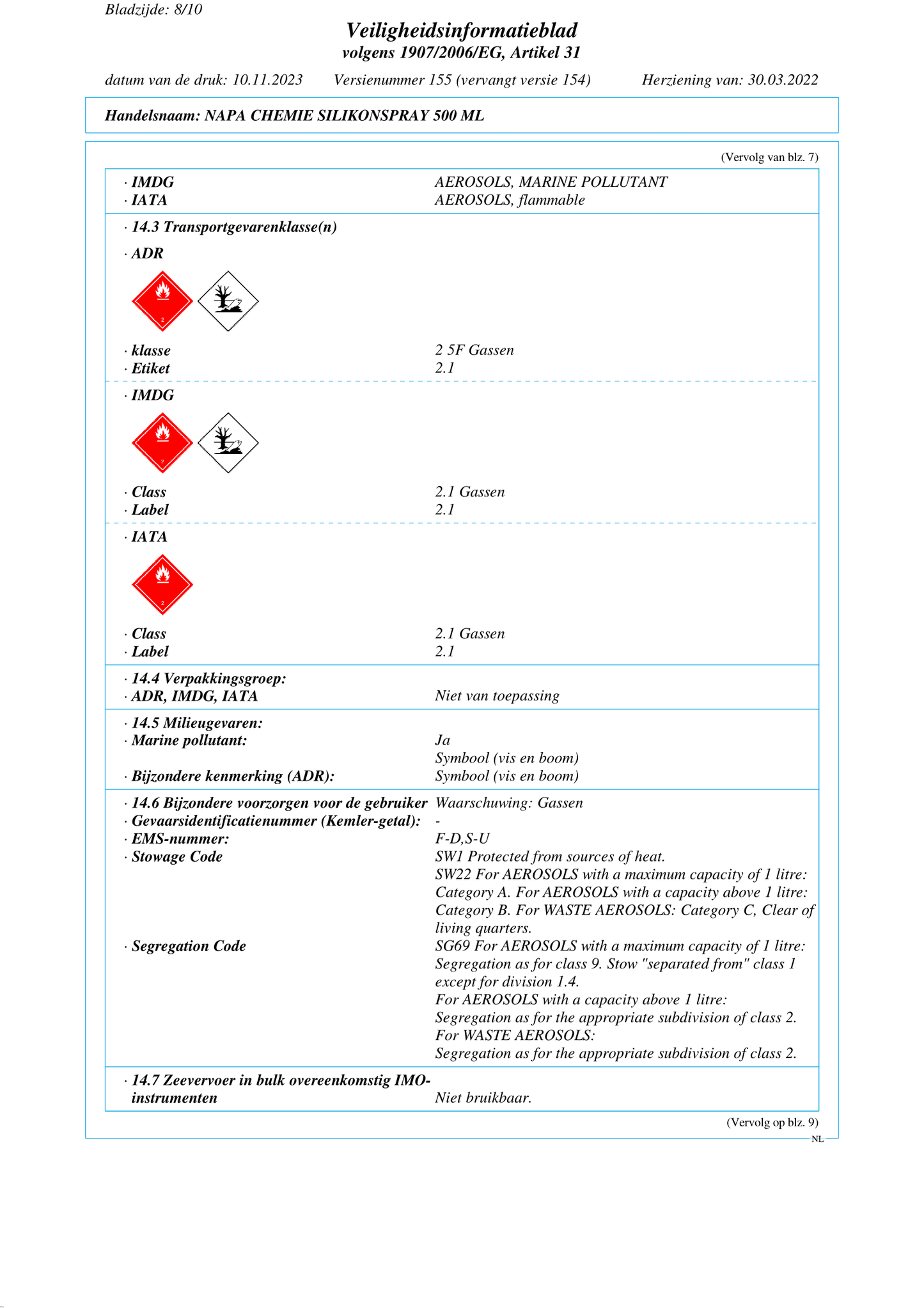 Silikonspray 500 ML